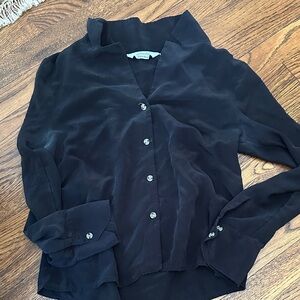 Elegant Black Button-Up Blouse And Other Stories